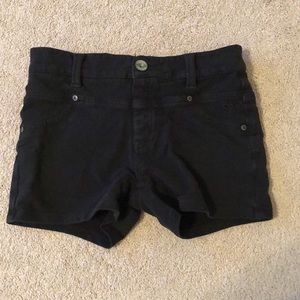 Justice Black Stretchy Jegging Shorts